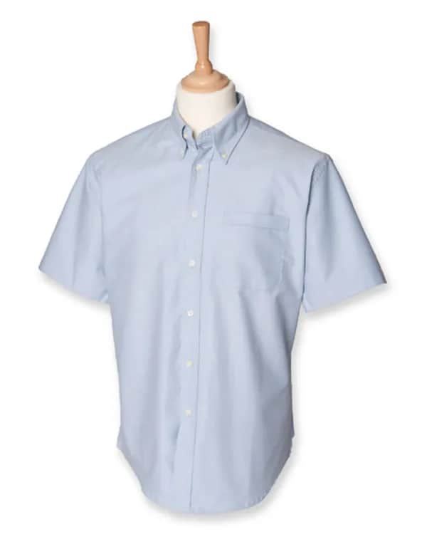 Men´s Classic Short Sleeved Oxford Shirt - Blue Oxford