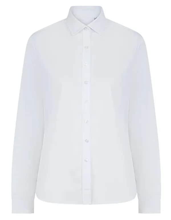 Ladies´ Long Sleeved ´Cotton Feel´ Coolplus® Shirt - White