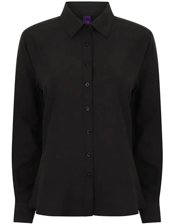 Ladies´ Wicking Long Sleeve Shirt - Black