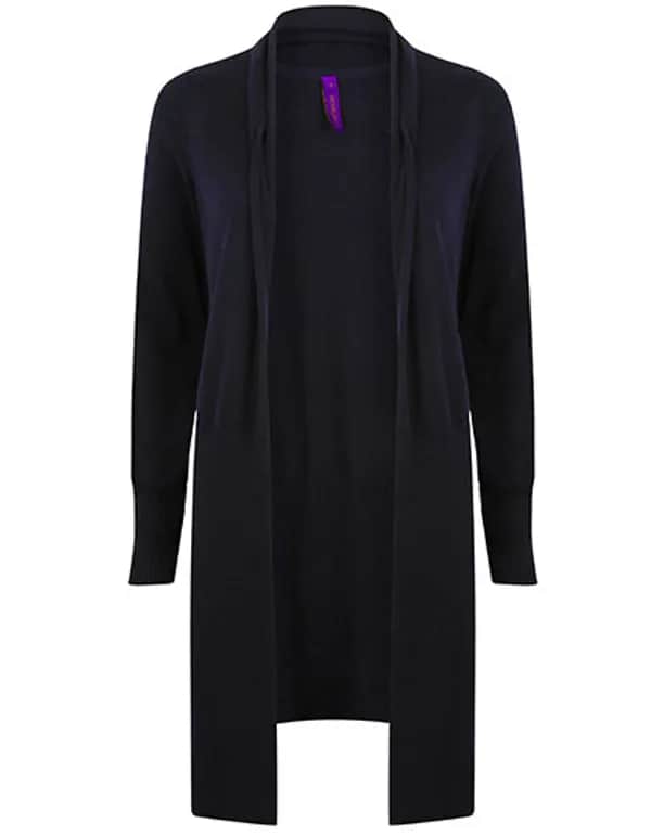 Ladies´ Longline Open Cardigan - Navy