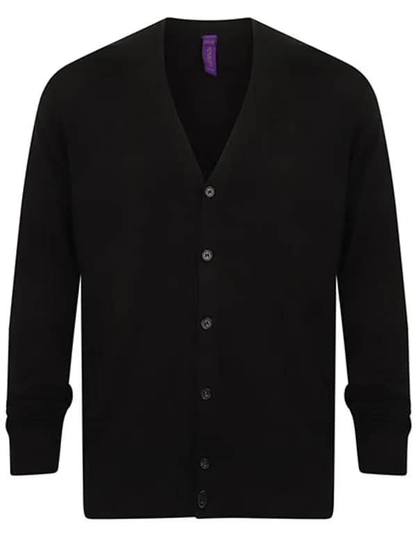 Men´s Lightweight V-Neck Cardigan - Black