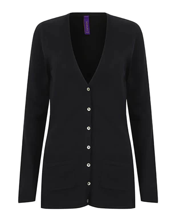 Ladies´ Lightweight V-Neck Cardigan - Navy