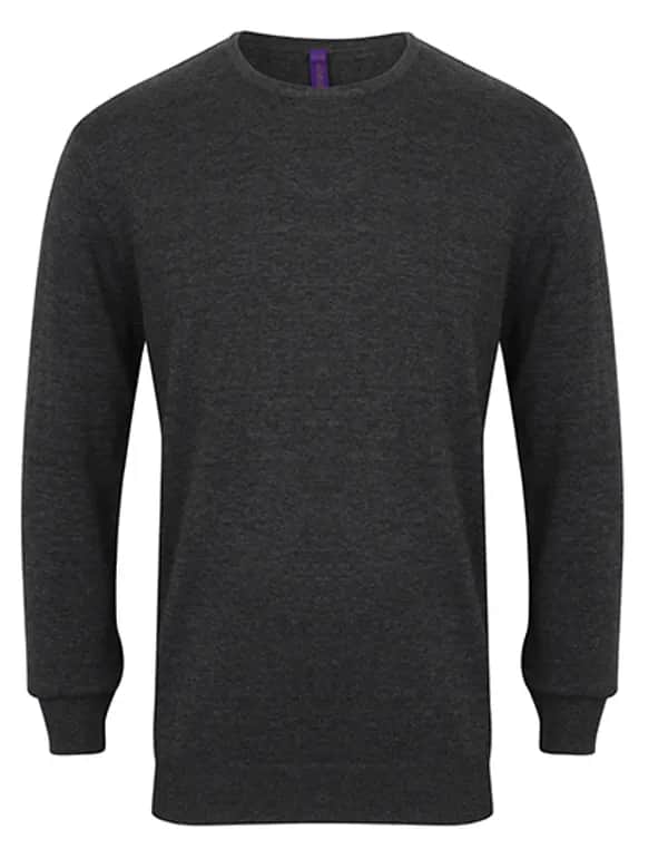 Men´s Lightweight Crew Neck Jumper - Grey Marl