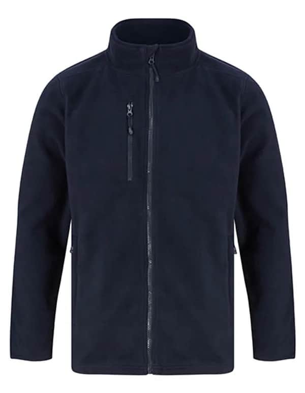 Recycled Polyester Microfleece Jacket - Navy