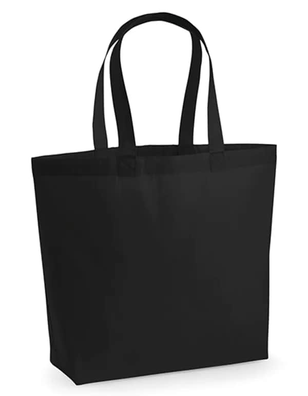 Premium Cotton Maxi Bag - Black