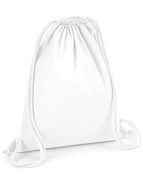Organic Premium Cotton Gymsac - White