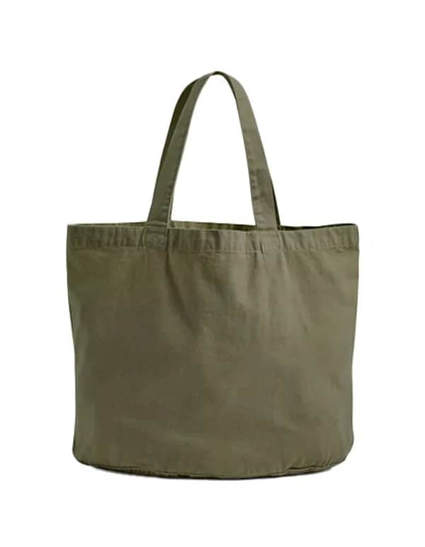 Garment Dyed Shopper - Vintage Moss