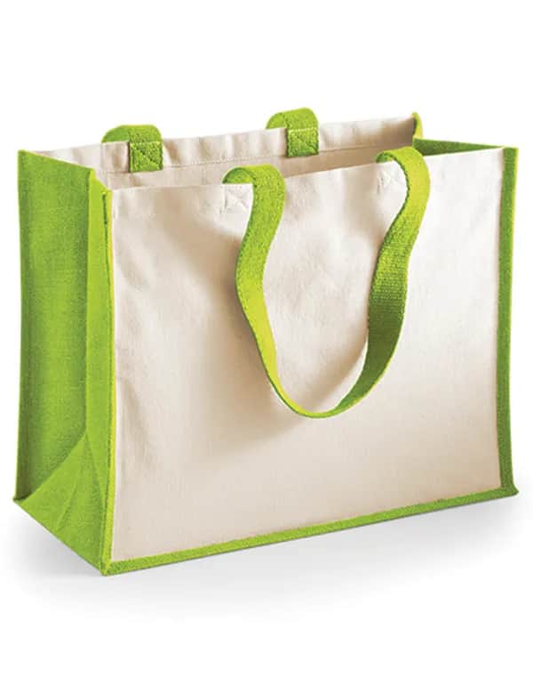 Printers Jute Classic Shopper - Apple Green