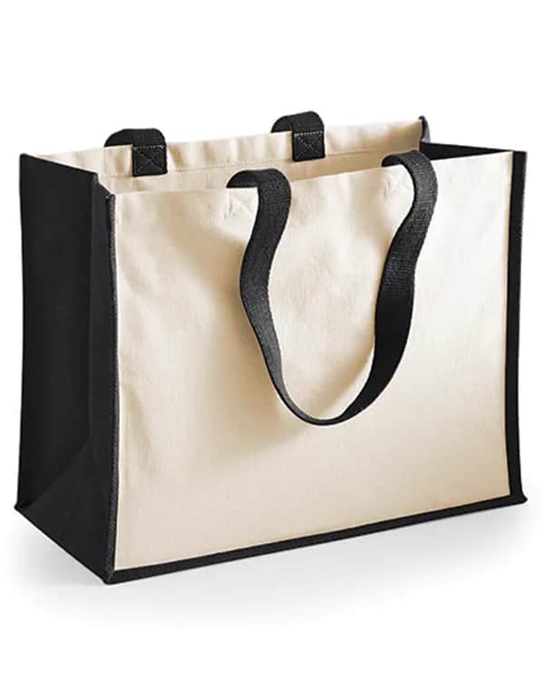 Printers Jute Classic Shopper - Black