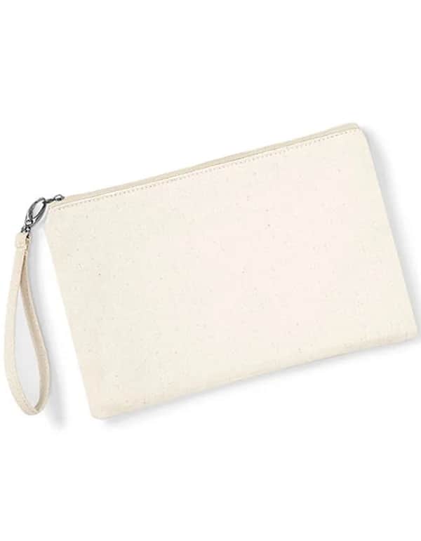 Canvas Wristlet Pouch - Natural/Natural