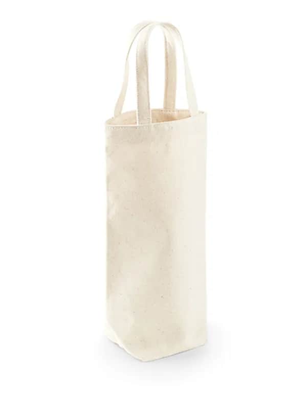 Fairtrade Cotton Bottle Bag - Natural