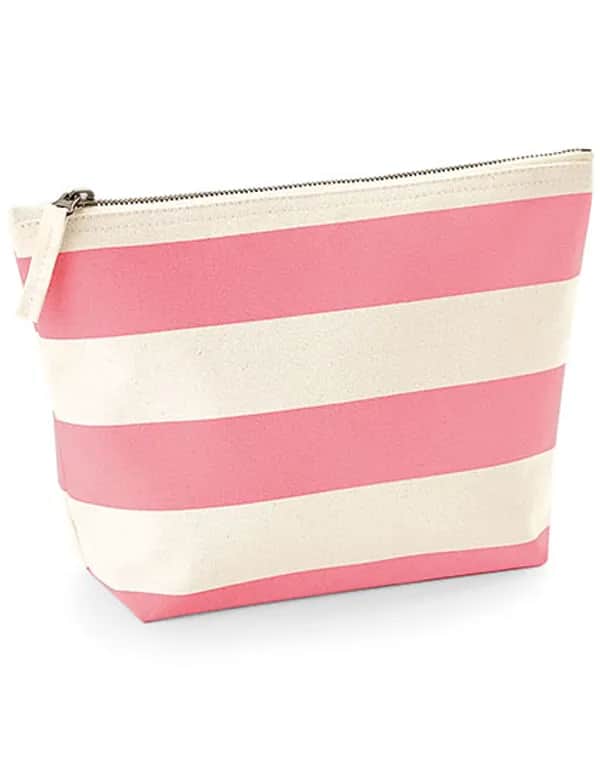 Nautical Accessory Bag - Natural/Pink