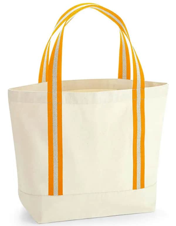 EarthAware® Organic Boat Bag - Natural/Amber