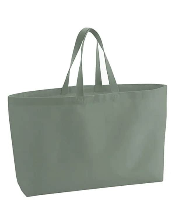 Oversized Canvas Bag - Dusty Green