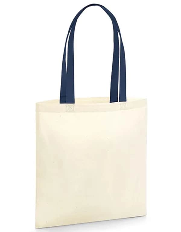 EarthAware® Organic Bag for Life - Contrast Handles - Natural/French Navy