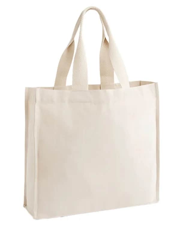 Chevron Handle Shopper - Natural