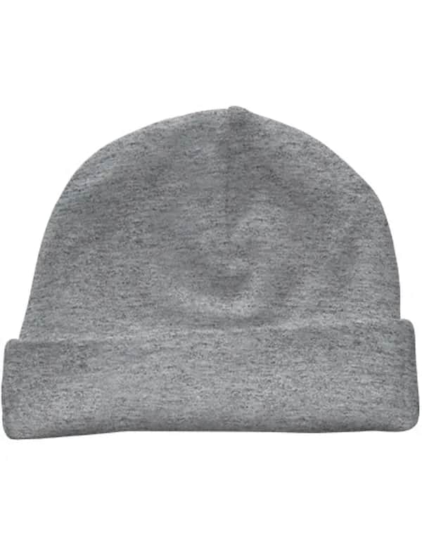 Organic Baby Hat Rox 01 - Heather Grey
