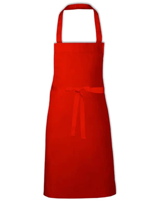 Cotton Barbecue Apron - Red (ca. Pantone 200)