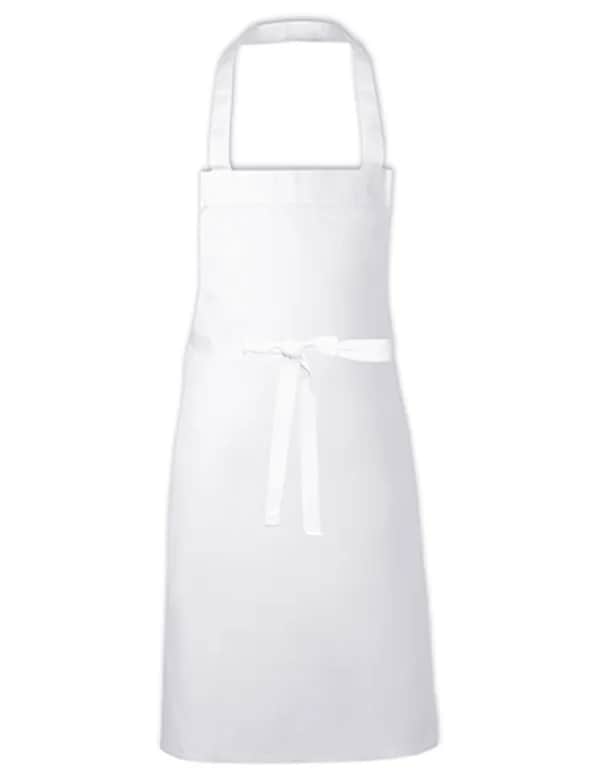 Cotton Barbecue Apron - White