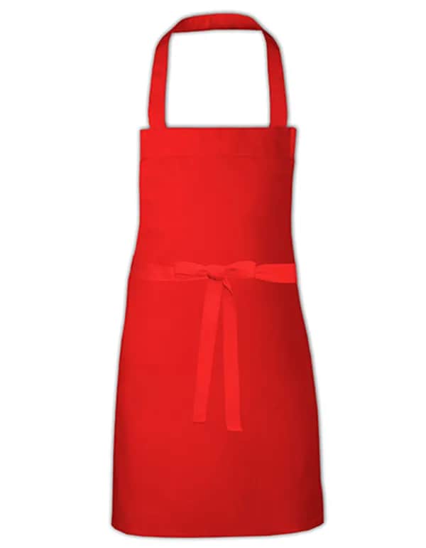 Kids´ Cotton Barbecue Apron - Red (ca. Pantone 200)