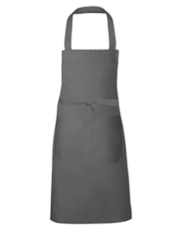 Cotton Hobby Apron - Dark Grey (ca. Pantone 431)