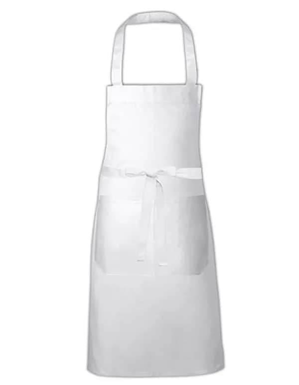 Cotton Hobby Apron - White