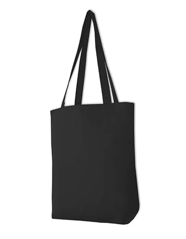 Canvas Carrier Bag Long Handle - Black