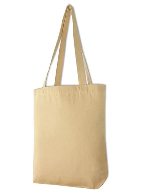 Canvas Carrier Bag Long Handle - Natural