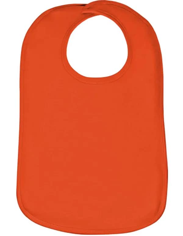 Organic Baby Bib Olli 01 - Orange