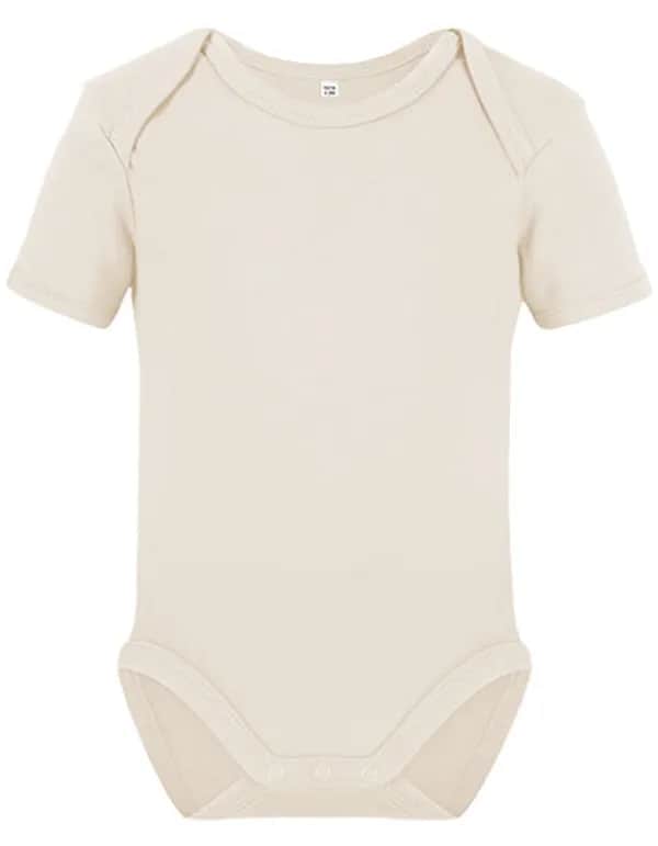 Organic Baby Bodysuit Short Sleeve Bailey 01 - Natural