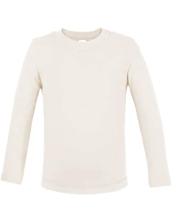 Organic Baby T-Shirt Long Sleeve Noah 02 - Natural