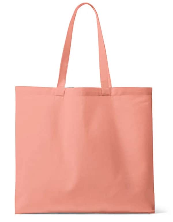 Organic Canvas Carrier Bag Medium Long Handle London 02 - Rosette