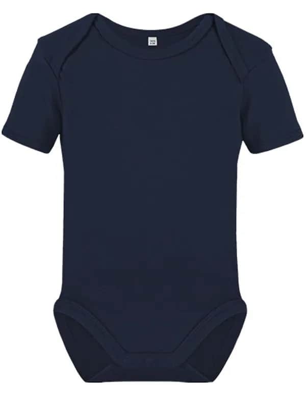 Organic Baby Bodysuit Short Sleeve Rebel 01 - Navy