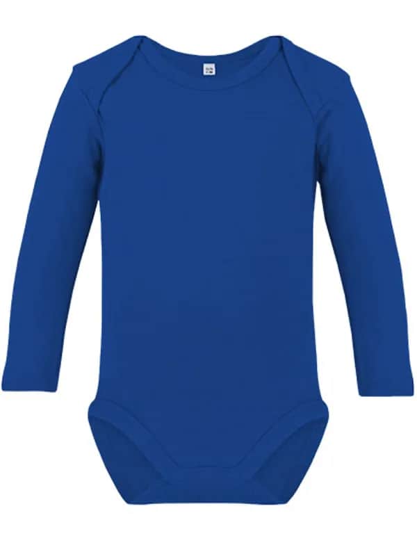 Organic Baby Bodysuit Long Sleeve Rebel 02 - Royal Blue