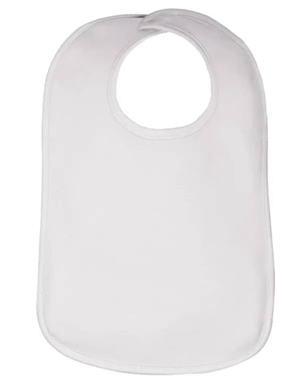 Bib Interlock Double Layer - White