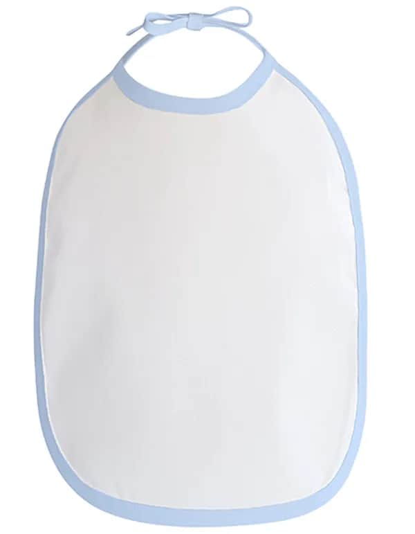 Baby Bib - White/Babyblue