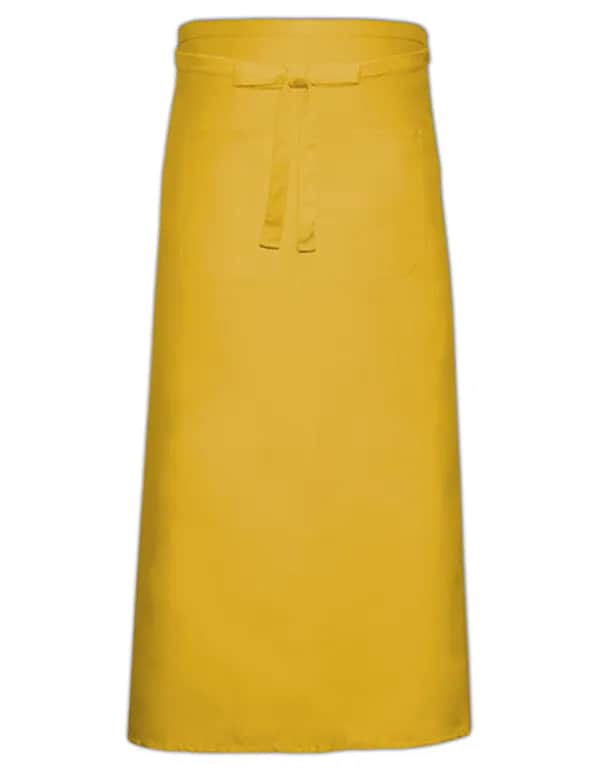 Bistro Apron With Front Pocket - Yellow