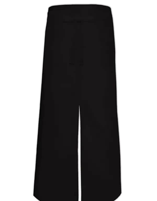 Bistro Apron With Split - Black