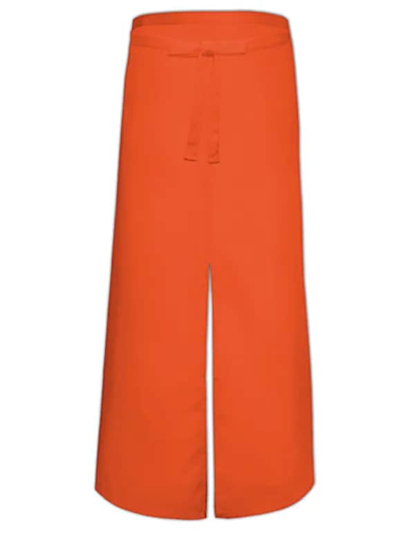 Bistro Apron With Split - Orange