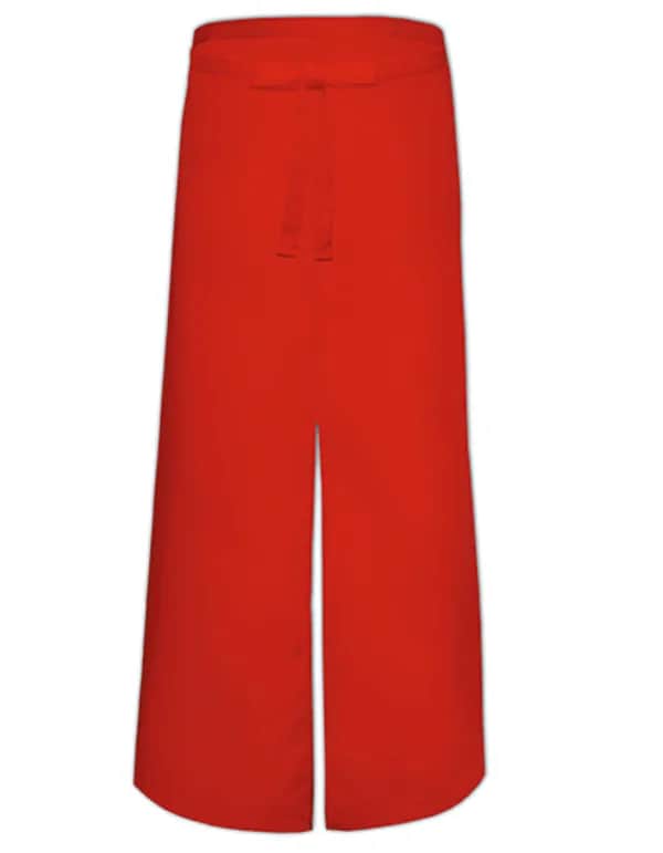 Bistro Apron With Split - Red
