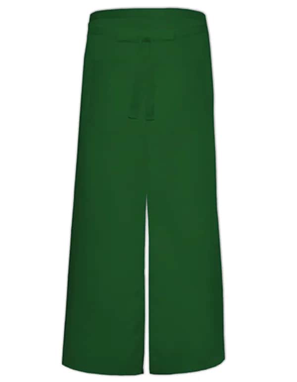 Bistro Apron With Split And Front Pocket - Bottle Green