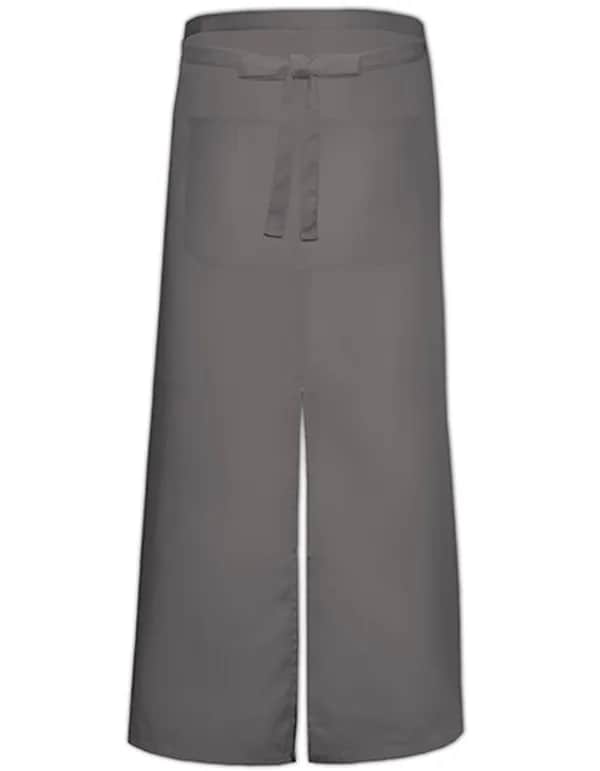 Bistro Apron With Split And Front Pocket - Dark Grey (ca. Pantone 431)