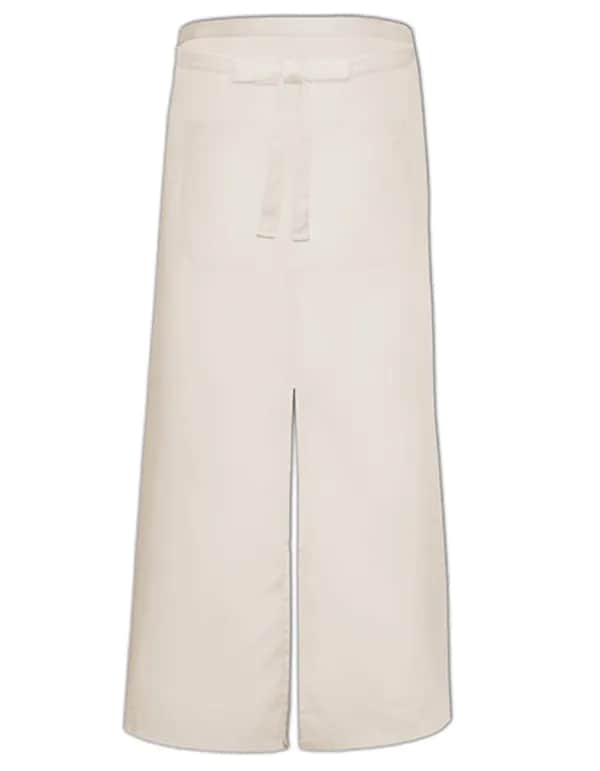 Bistro Apron With Split And Front Pocket - Natural (ca. Pantone 7499)
