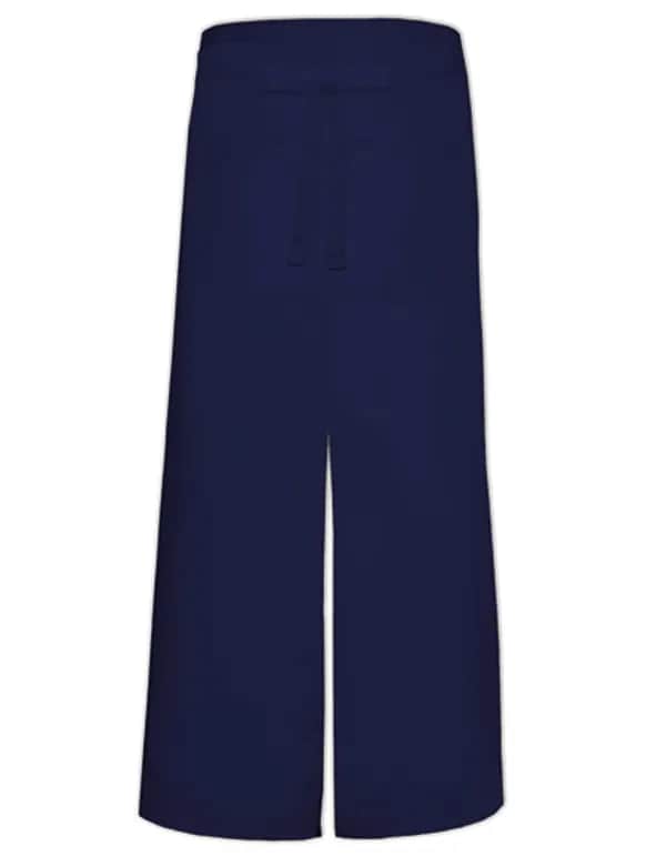 Bistro Apron With Split And Front Pocket - Navy