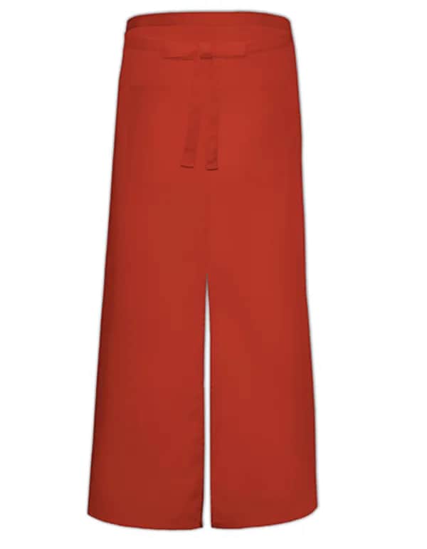 Bistro Apron With Split And Front Pocket - Terracotta (ca. Pantone 4840)