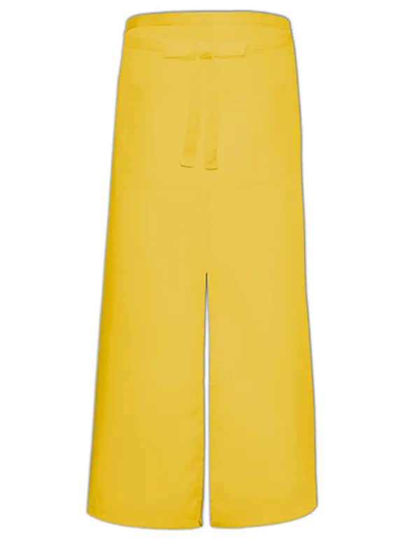 Bistro Apron With Split And Front Pocket - Yellow