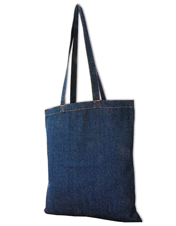 Jeans Bag - Long Handles - Denim Blue