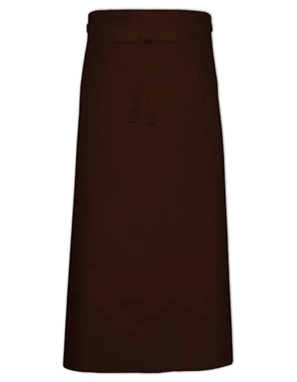 Bistro Apron With Front Pocket - Brown