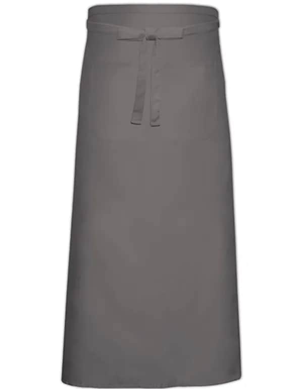 Bistro Apron With Front Pocket - Dark Grey (ca. Pantone 431)