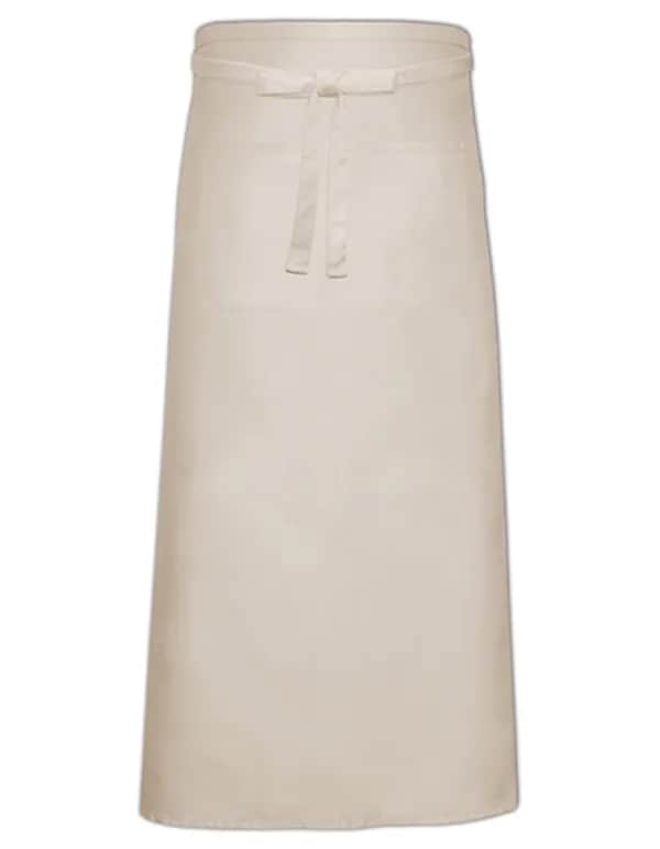 Bistro Apron With Front Pocket - Natural (ca. Pantone 7499)